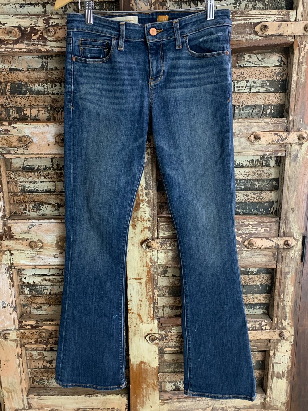 Pilcro & the Letterpress Anthropologie Women's Bootcut Blue Jeans - Mid-Rise, 28
